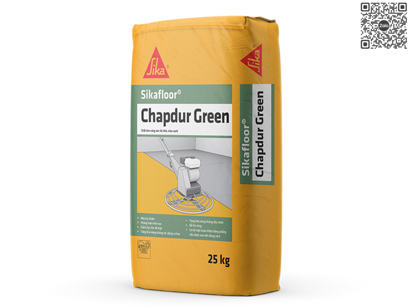 SIKAFLOOR CHAPDUR GREEN (XANH) BAO 25KG