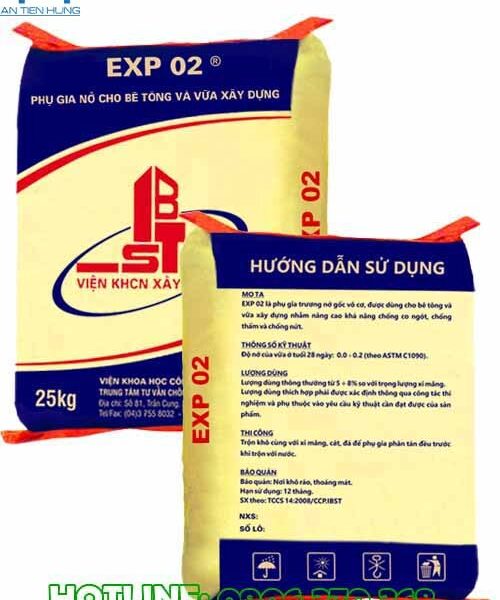 EXP-02 - Phụ gia nở cho bê tông và vữa xây dựng