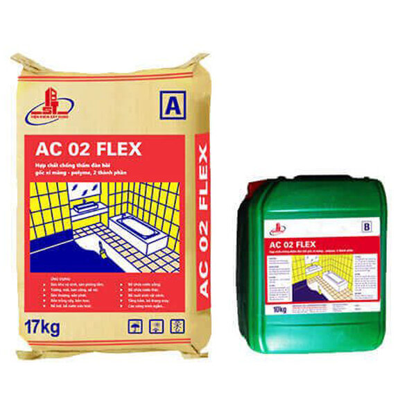 AC 02 FLEX | HỢP CHẤT CHỐNG THẤM ĐÀN HỒI GỐC XI MĂNG - POLYME