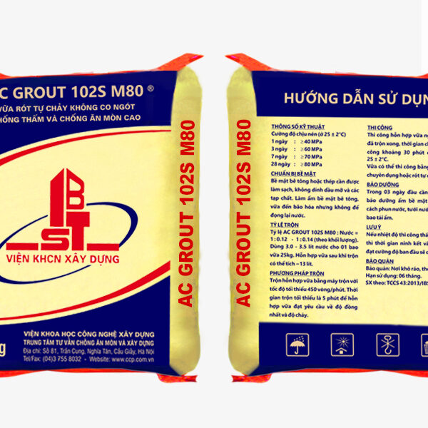 AC GROUT 102S M80 | VỮA RÓT TỰ CHẢY KHÔNG CO NGÓT