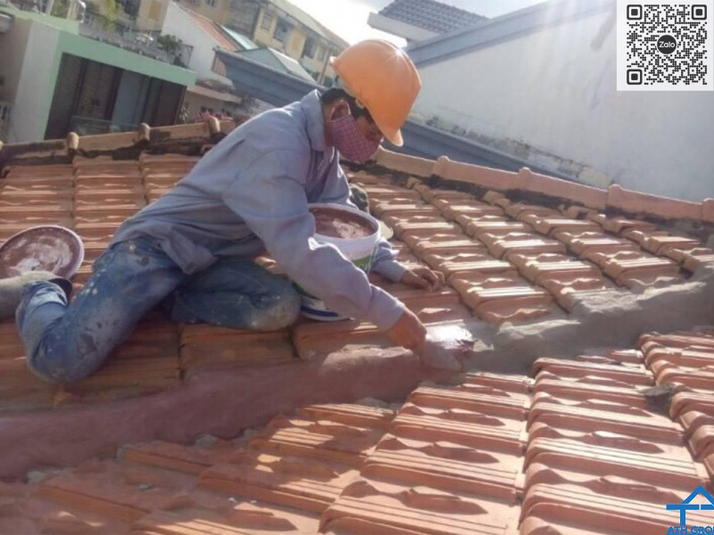 Hình ảnh thi công Keo trét mạch ngói BestSeal 35