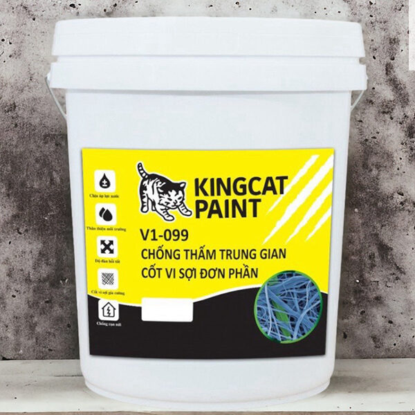 KINGCAT PAINT V1-099 | Chống Thấm Cốt Vi Sợi Đơn Phần