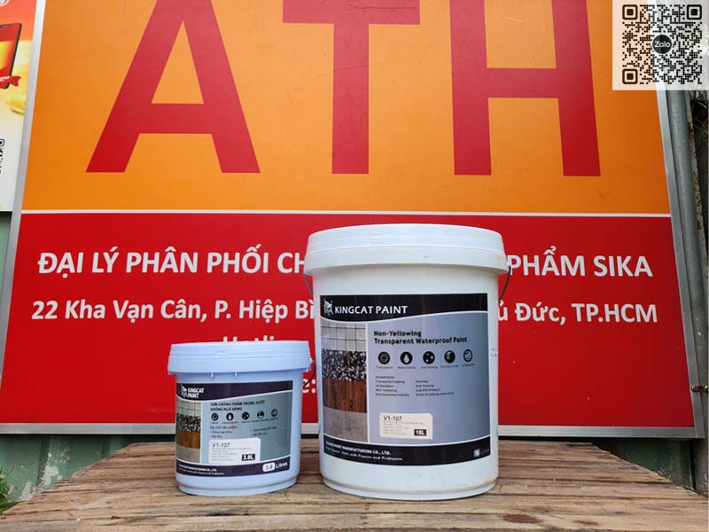 KINGCAT PAINT V1-107 | SƠN CHỐNG THẤM TRONG SUỐT