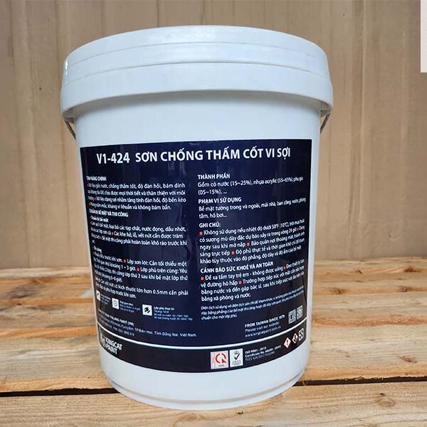 KINGCAT PAINT V1-424 | SƠN CHỐNG THẤM CỐT VI SỢI
