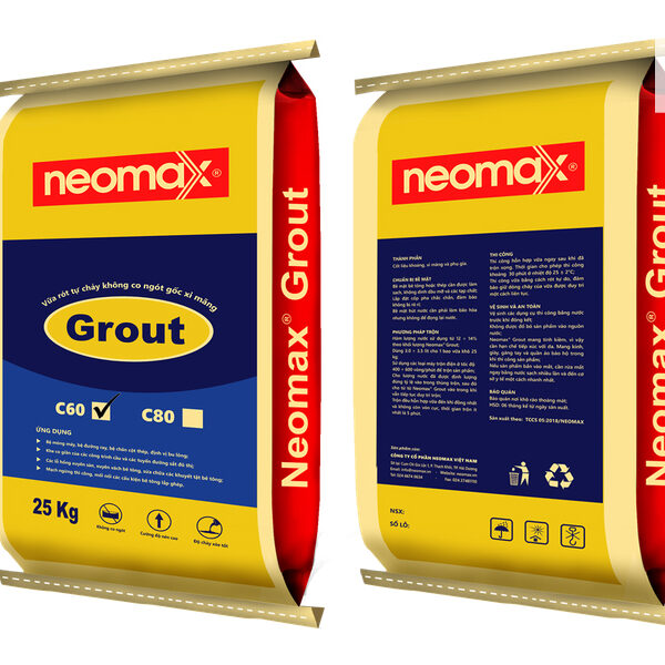 NEOMAX GROUT C60 | VỮA RÓT TỰ CHẢY KHÔNG CO NGÓT