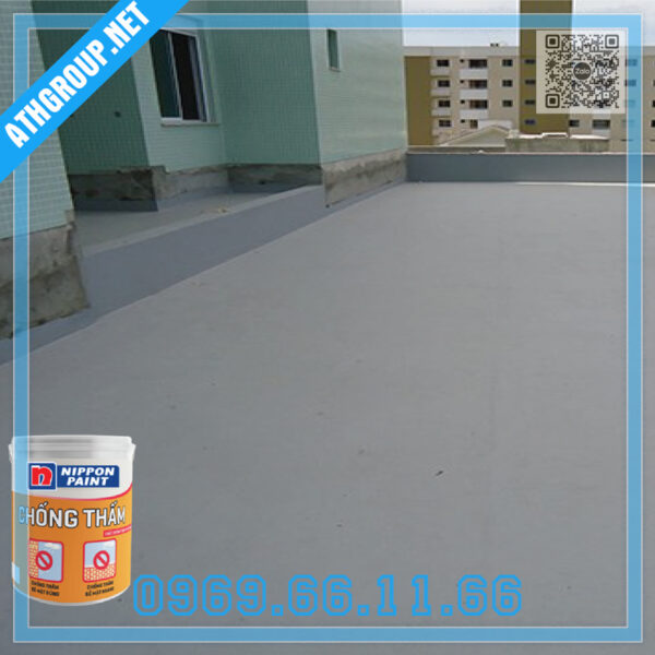 Hình ảnh thi công Sơn chống thấm Nippon WP 100