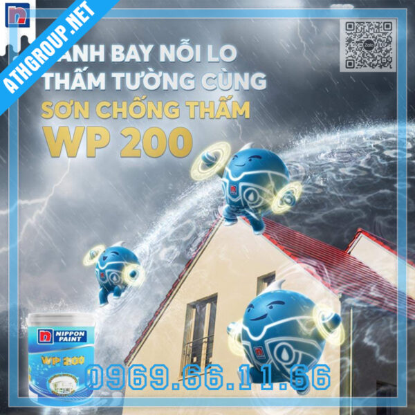Đánh bay nỗi lo thấm tường cùng Sơn chống thấm Nippon WP 200