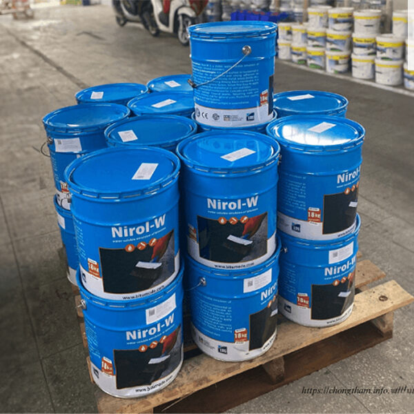 VẬT LIỆU LÓT GỐC NƯỚC NIROL W | NHŨ TƯƠNG BITUM THI CÔNG LẠNH