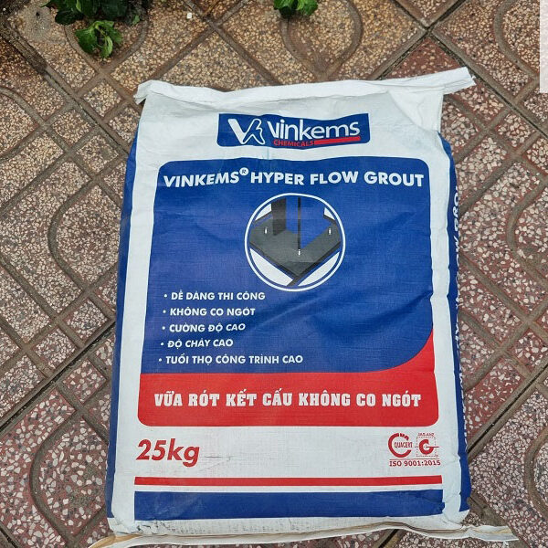 VINKEMS HYPER FLOW GROUT | VỮA RÓT KẾT CẤU KHÔNG CO NGÓT