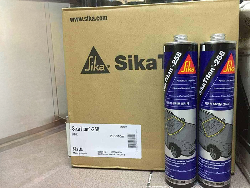 Sika Titan 258: Chất kết dính thủy tinh một thành phần, đóng rắn nhanh và ít mùi