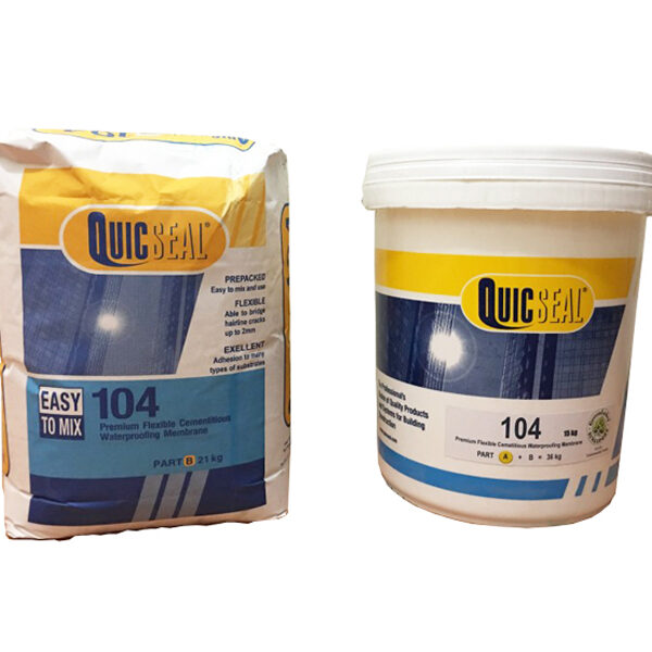QUICSEAL 104 - CHẤT CHỐNG THẤM GỐC XI MĂNG DẺO 02 THÀNH PHẦN