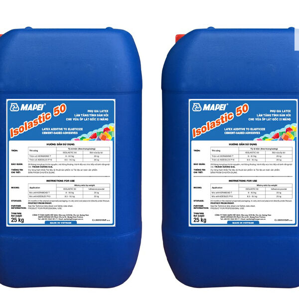 MAPEI ISOLASTIC 50 | PHỤ GIA LATEX TĂNG CƯỜNG TÍNH DẺO
