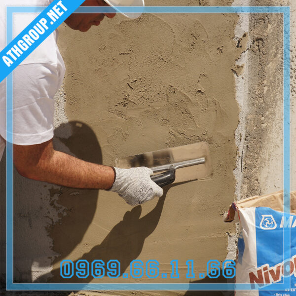 Thi công vữa Mapei Nivoplan