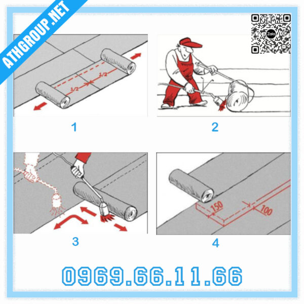 Hình 1: Ứng dụng Màng bitum biến tính APP Ultraplast B