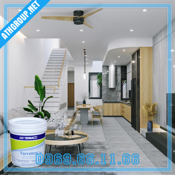 Hình ảnh thi công Sơn nước nội thất Terraco Terratop