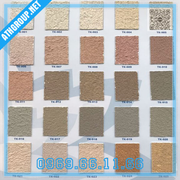 Bảng 2: Mã màu Sơn vân gai Terracoat Granule