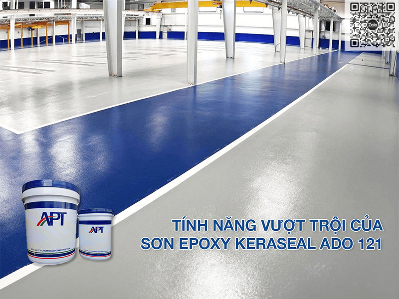 Sơn phủ Epoxy Keraseal ADO121: Tăng cường độ bền và tính thẩm mỹ cho bề mặt
