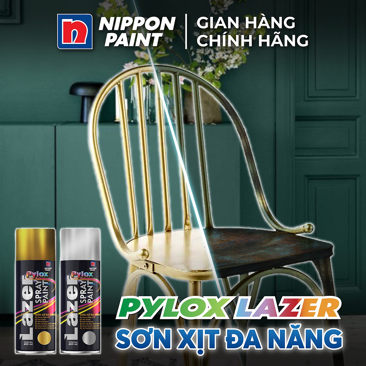 Sơn xịt Nippon Pylox Lazer