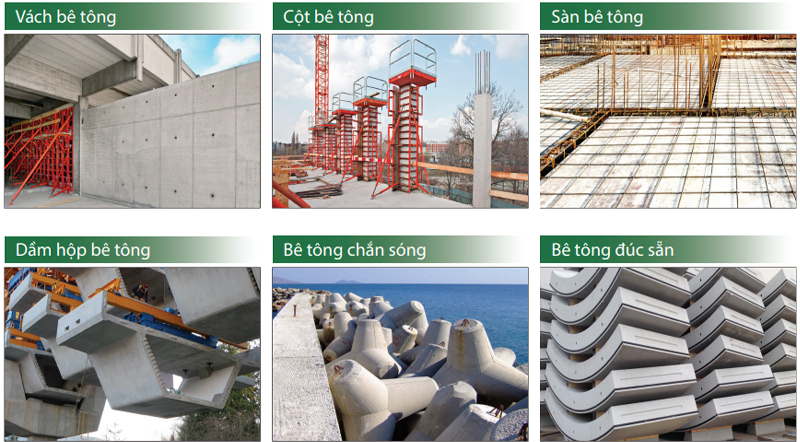 Các ứng dụng cho sản phẩm Chất Tháo Ván Khuôn TPI BC-W