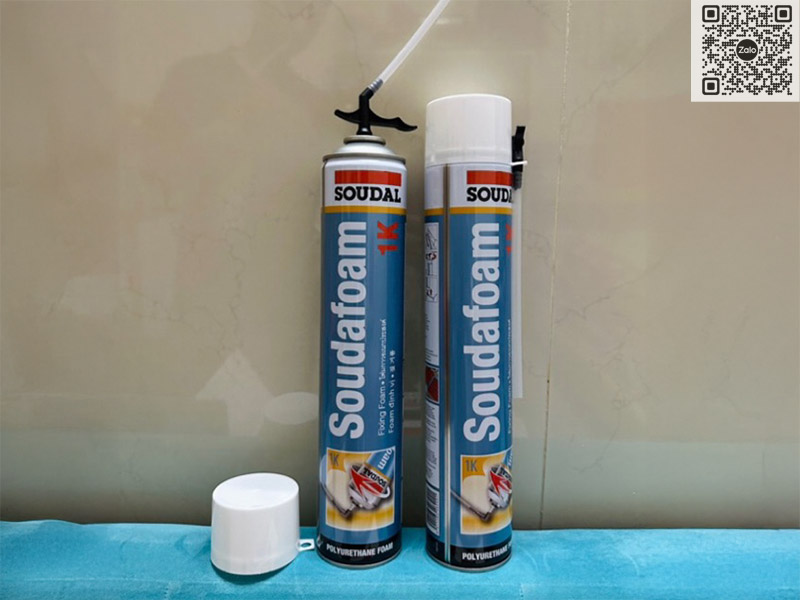 Keo bọt nở Soudafoam 1K kèm vòi 750ml