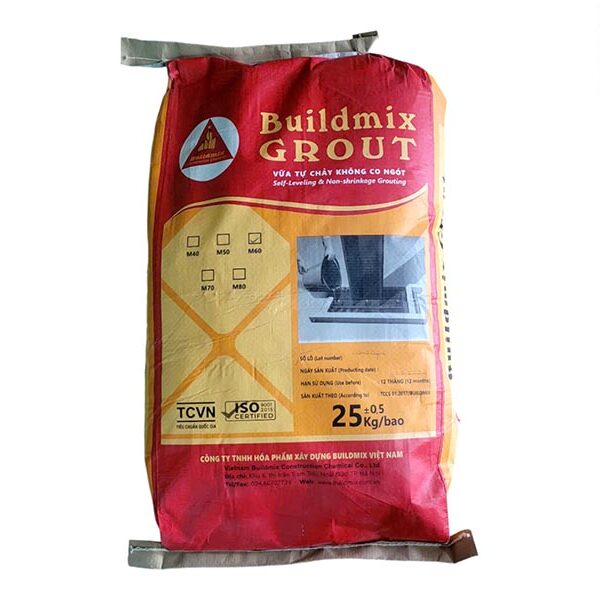 Buildmix Grout | Vữa tự chảy không co ngót gốc xi măng